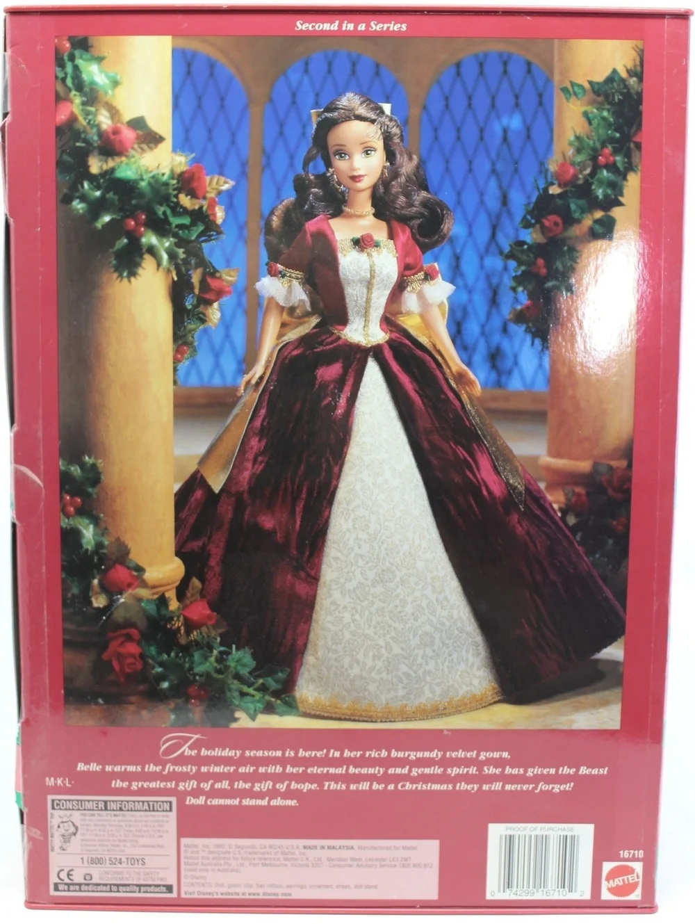 Disney Mattel Barbie Doll as Princess Belle in Beauty and The Beast 1997 #16710